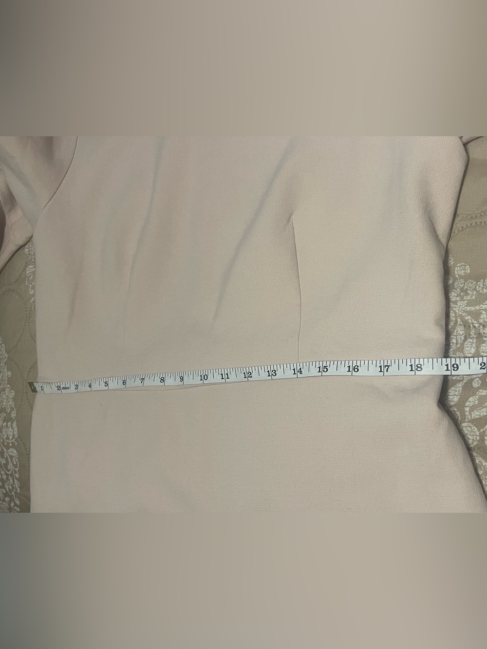 New Ann Taylor Pastel Pink Flare 3/4 Sleeve Boat Neck Flounce Hem Sheath - Picture 5 of 9